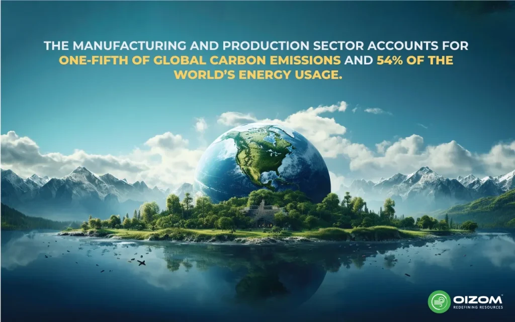 Statistics of global carbon emissions from manufacturing and production sector