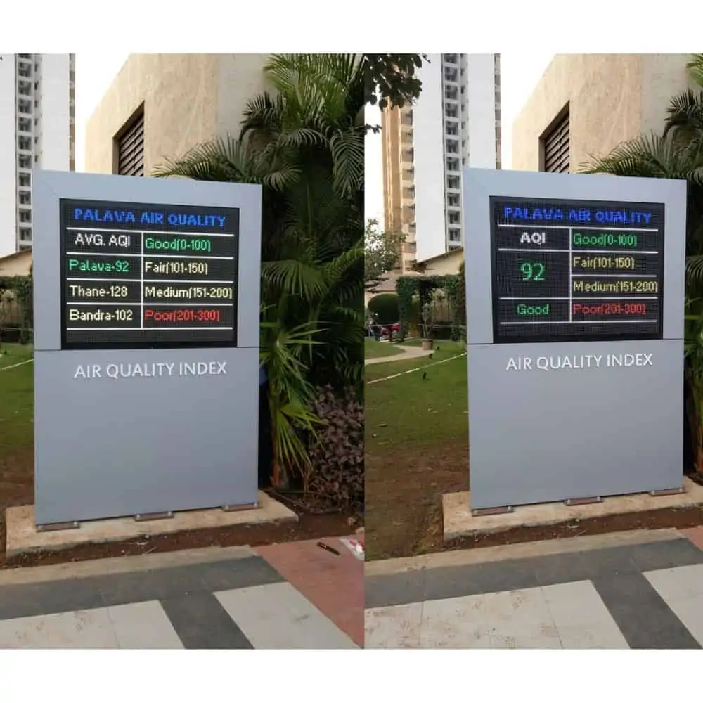 Easy availability of information among general public is crucial for maintaining transparency. Therefore, concise dashboards can be employed using OIZOM's visualization methods. These provide basic information such as AQI of the area.