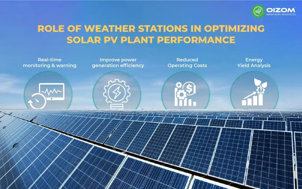Role of weather stations in optimizing solar PV plant performance